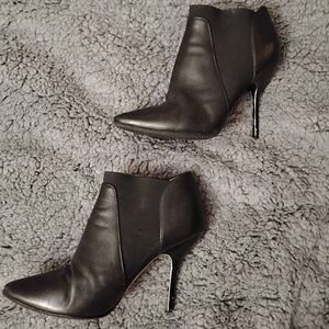 JIMMY CHOO Genuine Leather Ankle Boots Heels Women's Size EU 36